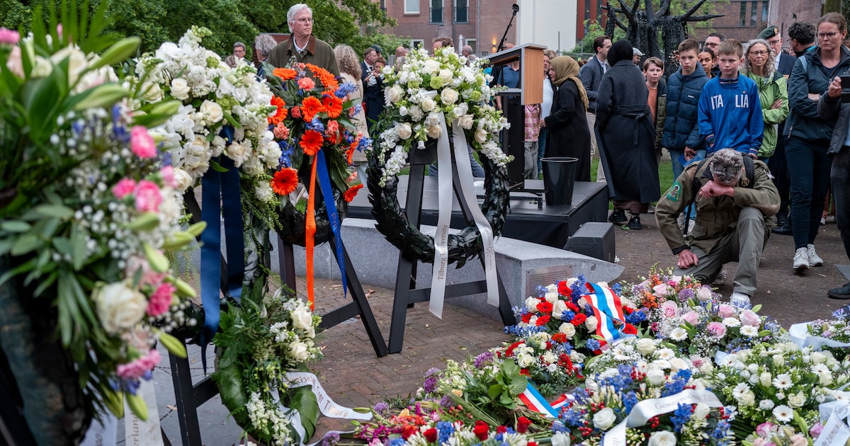 Tilburg staat stil bij Dodenherdenking: ‘Dit nooit meer’, klinkt in Vrijheidspark