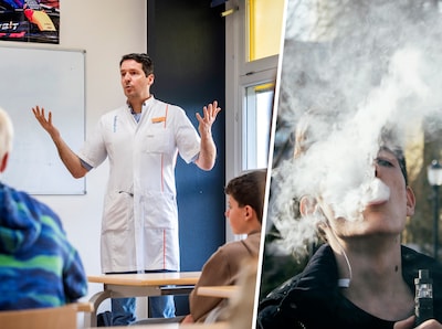 Arts waarschuwt leerlingen voor de miljardenindustrie achter vapen: ‘Tieners zijn klant voor het lev
