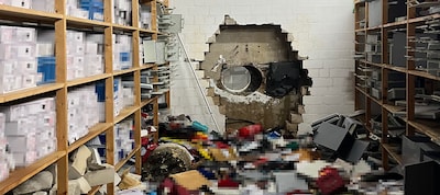 ‘Hollywoodachtige’ roof in Gelsenkirchen: dieven maken met speciaal gereedschap gat in kluismuur