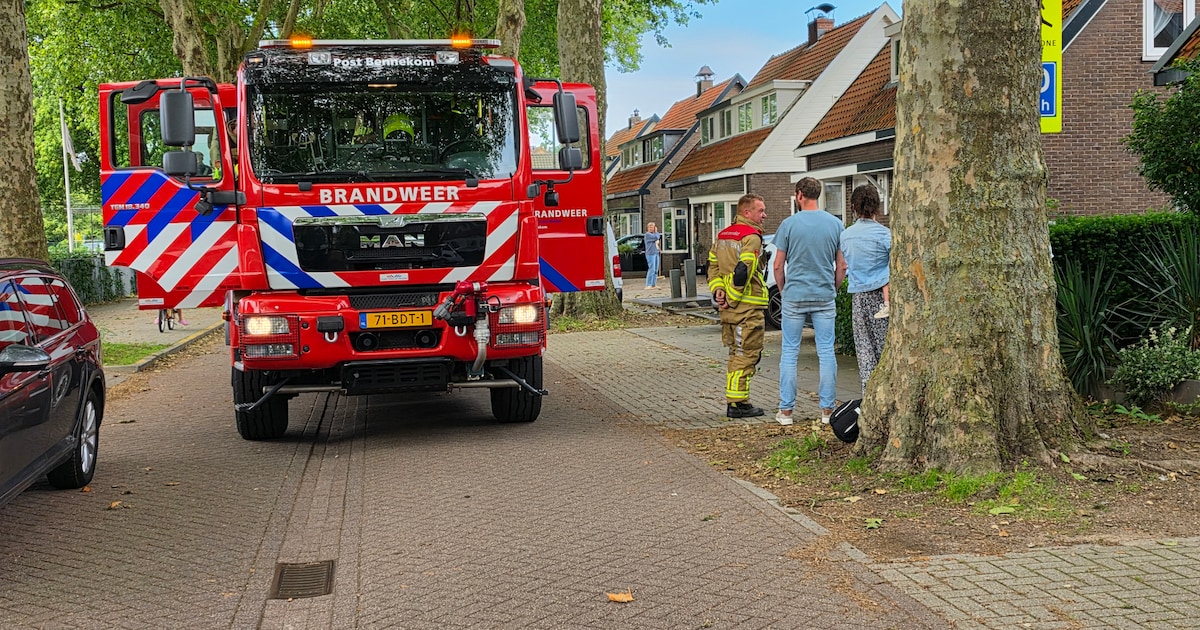 Gaslekkage op Platanenweg in Bennekom