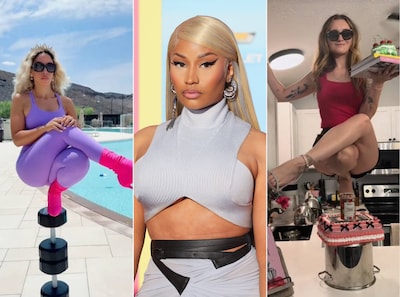 Gewichten, kookpotten, zelfs champagneflessen: internet duikt massaal op ‘Nicki Minaj-challenge’