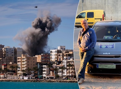 Chris (64) zit met zijn Kia Picanto in het oog van de storm: ‘Net nog een raketinslag, op 50 meter afstand’