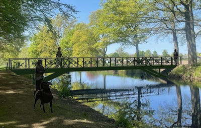 Het geliefde wandelbruggetje in Vorden is bijna terug op zijn plek