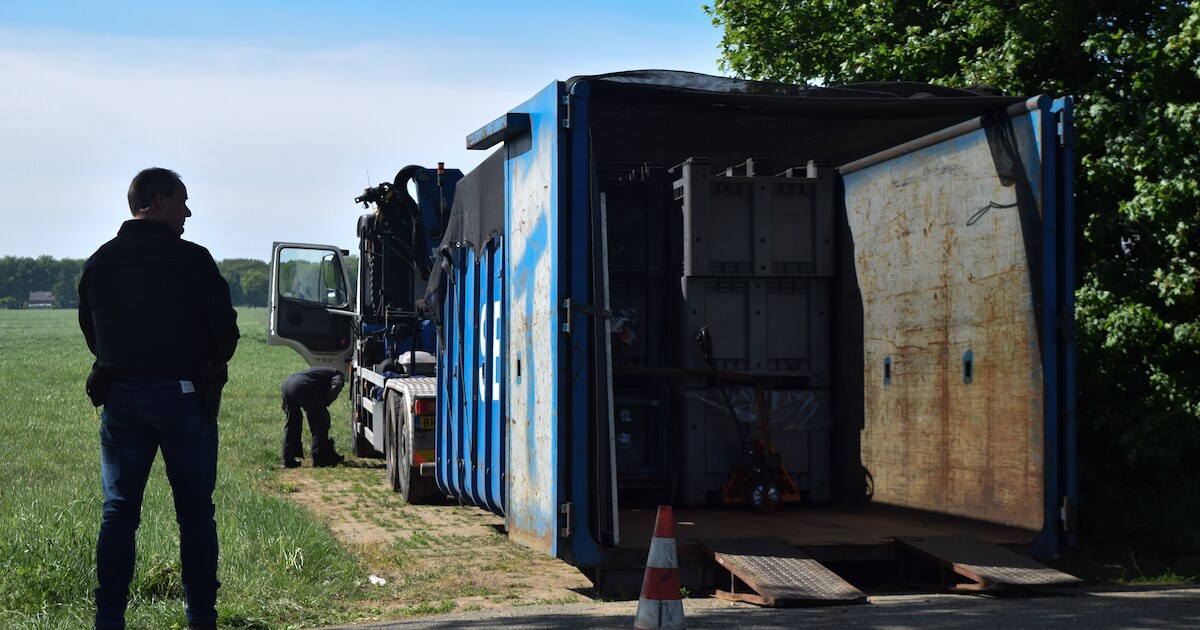 Ontmanteling drugslab in Drempt begonnen