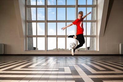 Freestyle voetbalclinic in Buren