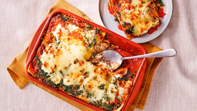 Wat Eten We Vandaag: Lasagne met mozzarella, champignons en boerenkool