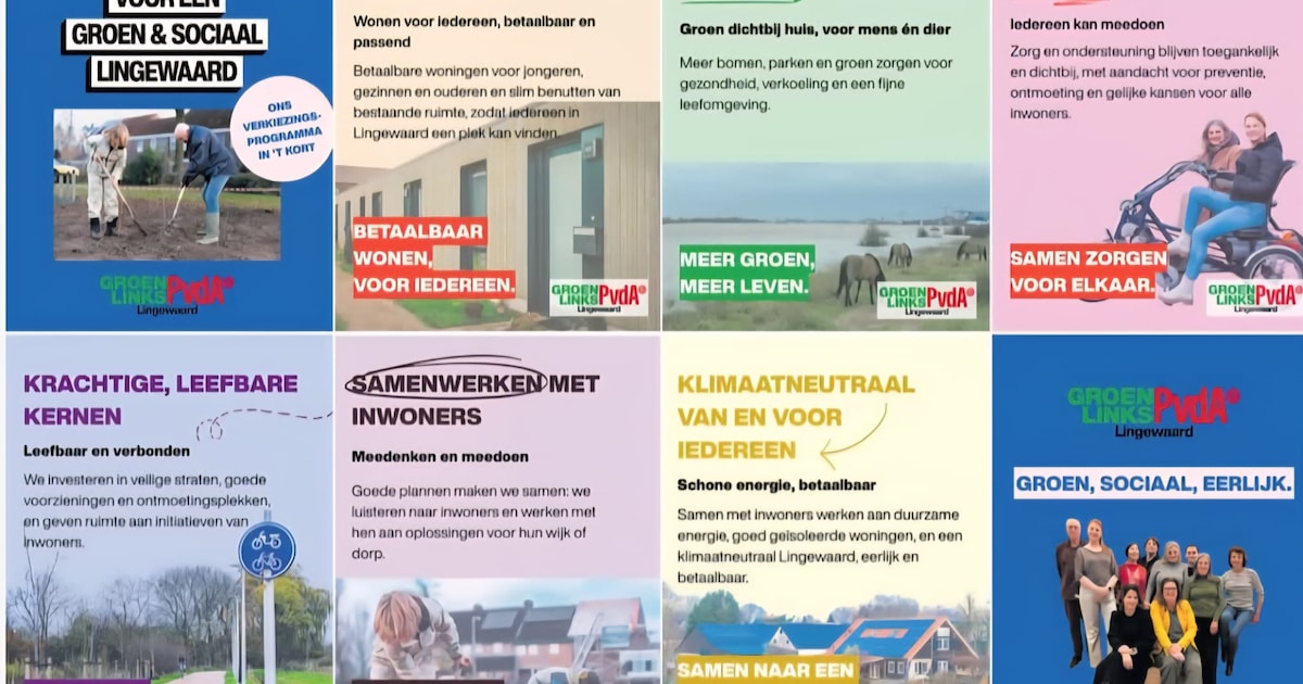 Deze politieke partij komt met programma op één A4: veel plaatjes ...