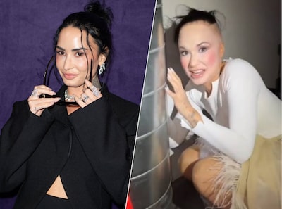 Miljoenen views voor halloweenkostuum van Demi Lovato, die viraal alter ego tot leven brengt