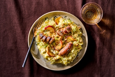 Wat Eten We Vandaag: Stamppot met Chinese kool, worst en appel