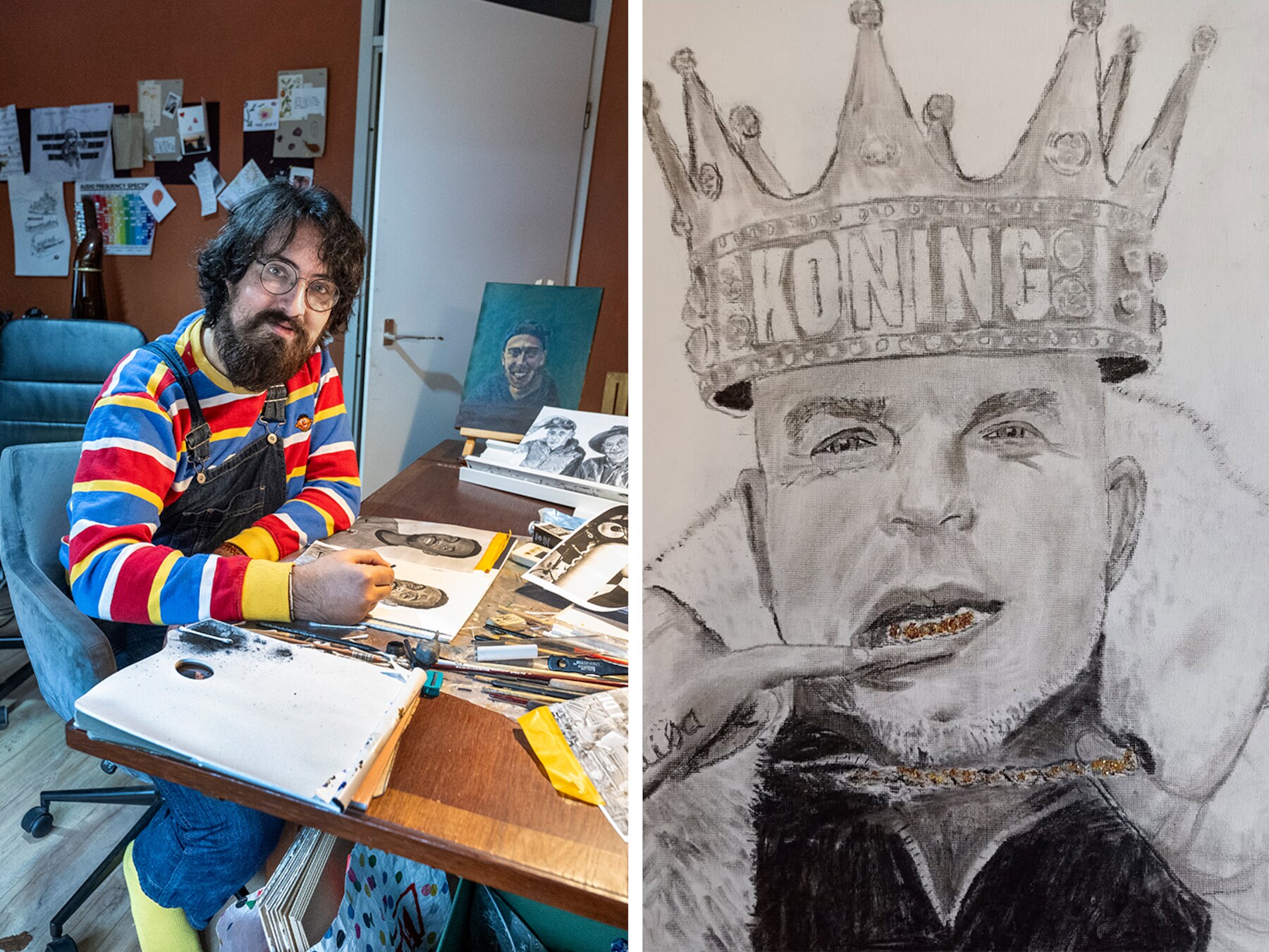 Na zijn burn-out ging Tom (31) bekende sporters tekenen, nu heeft hij contact met Van der Meijde en Gravenberch