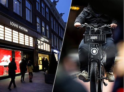 Fatbike-criminelen beroven 10 toeristen in luxe Amsterdamse winkelstraat en maken 36.000 euro buit