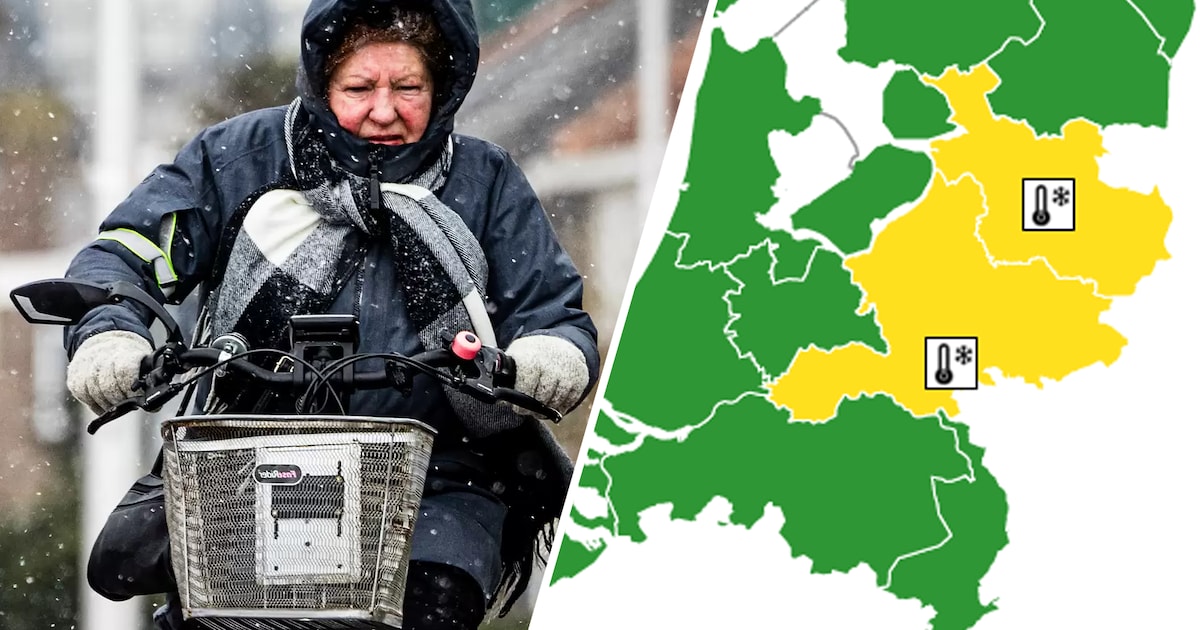 Code geel in Gelderland: gevoelstemperatuur daalt naar -15 graden ...