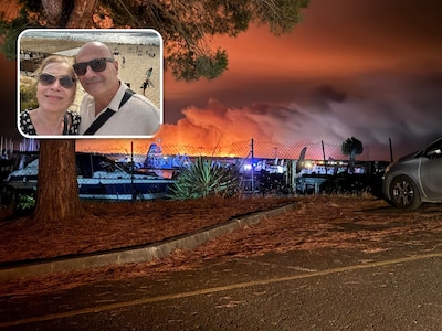 Iris en Guido vluchtten midden in de nacht voor bosbrand in Frankrijk: ‘Wist direct dat het foute bo