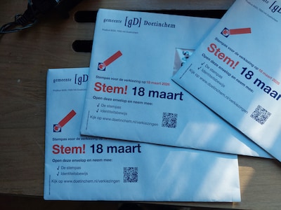 Oeps, foutje! Honderden inwoners van Doetinchem kregen stempas dubbel: ‘Kunnen in principe twee keer stemmen’