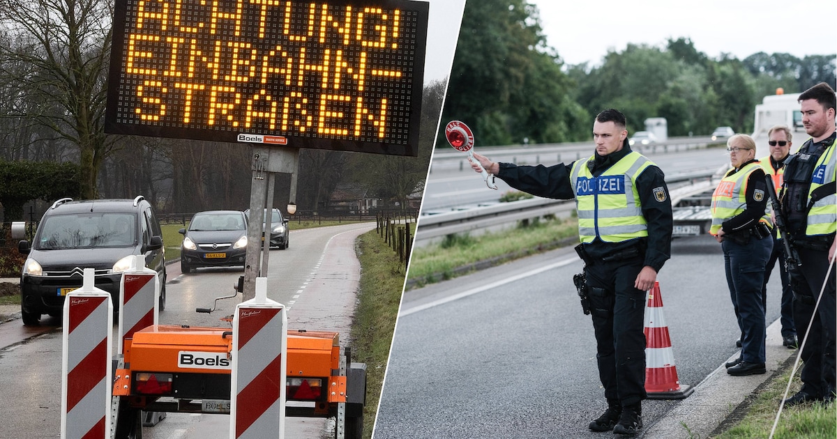 Rijkswaterstaat haalt borden op de A12 bij de Duitse grenscontroles weg: snelweg daarna weer helemaa