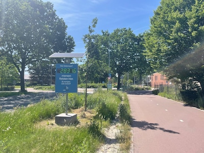 Nieuwe fietsteller aan Edeseweg telt elke fietser