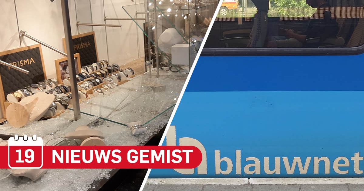 Gemist? Inbraak bij juwelier in Nijverdal & vrouw valt controleur aan in de trein