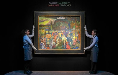 Door nazi’s geroofd schilderij van Kandinsky voor 32 miljoen euro geveild