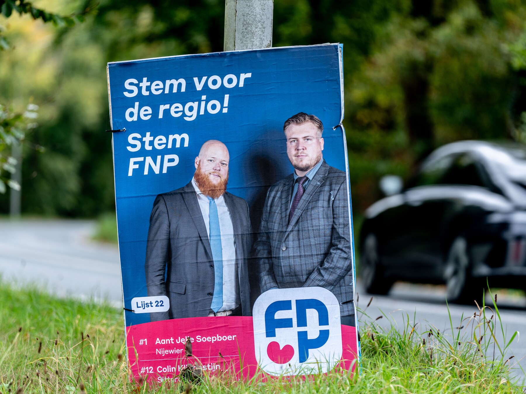 Zijn gezicht hing overal in het dorp, het levert Colin één stem op: ‘Geslaagde campagne’