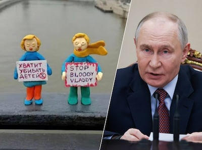 'Overal hangen camera's', dus protesteren Russen dagelijks op subtiele wijze tegen oorlog in Oekraïne