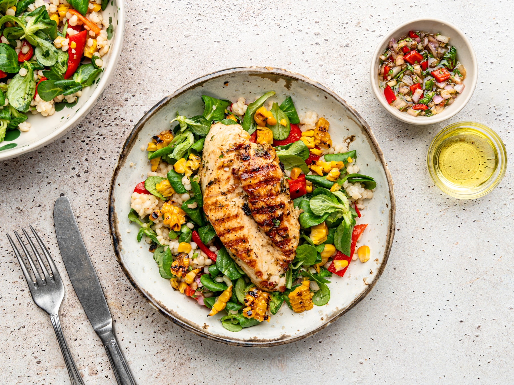 Wat Eten We Vandaag: Kip chimichurri met parelcouscous salade
