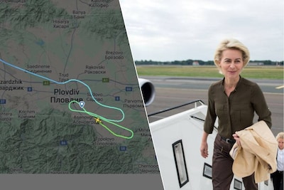Data spreken claims gps-verstoring privéjet Von der Leyen tegen, toestel vloog ook geen uur rond