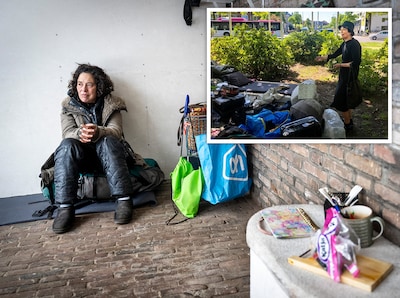 Na ‘ellende’ bij de opvang keert dakloze Jessica terug naar Keizer Karelplein: ‘Zag meer agressie da
