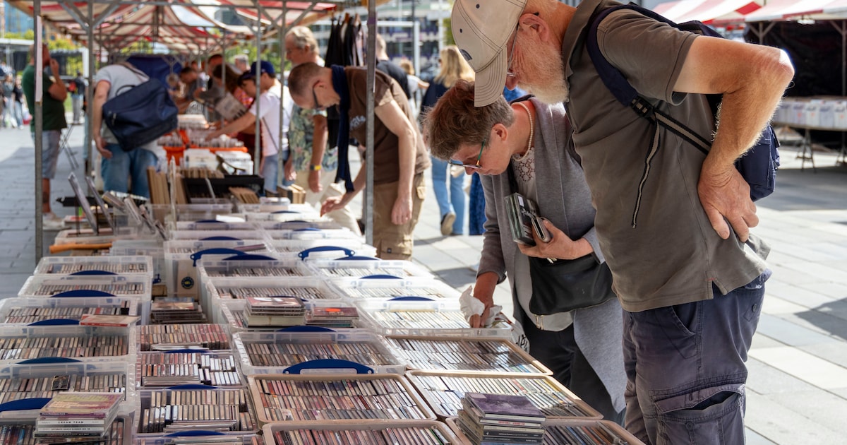 Cd-, lp- en dvd-markt bij manege in De Mortel
