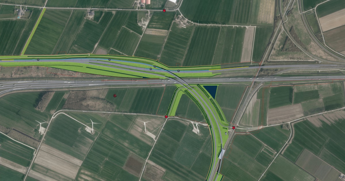 Zeven jaar werken aan nieuwe aftakking Betuweroute, automobilisten rijden straks onder spoor door