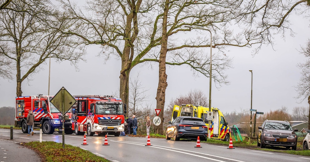 Persoon gereanimeerd na eenzijdig ongeval op Arnhemseweg in Woudenberg