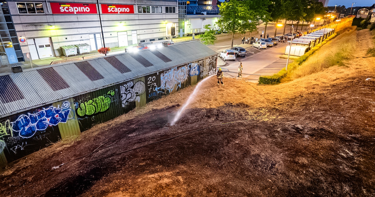 Getuigen zien man (23) brand stichten bij station in Nijmegen, politie vat hem in de kraag