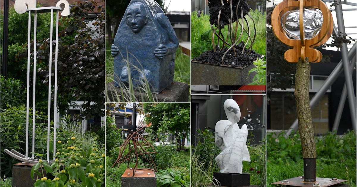 Nieuw ‘asfaltkunstwerk’ in Hengelo blijkt niet bestand tegen de hitte