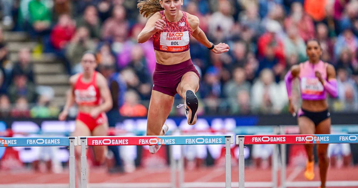 Femke Bol kan niet wachten op haar 800 meter tijdens FBK Games in Hengelo