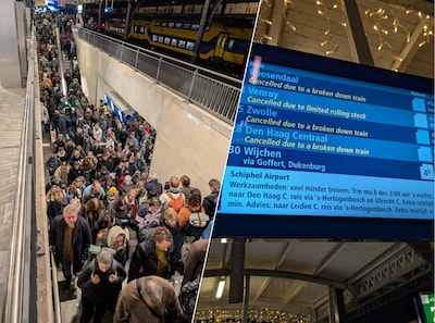 Defecte trein op het spoor tussen Nijmegen en Arnhem zorgt voor chaos op station