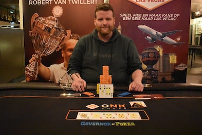 Johan van de Pol uit Wageningen wint voorronde ONK Poker