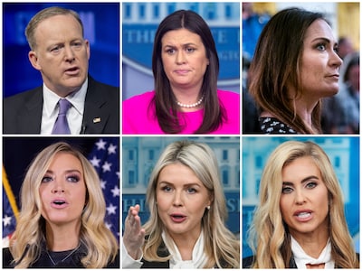 Trump versleet al zes perswoordvoerders: wie waren ze en wat viel op?