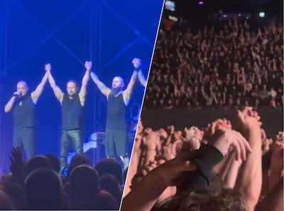 Na ophef over ‘Fuck Hamas’-foto slaat Disturbed-zanger terug in Ziggo Dome: ‘Niemand drijft ons uit elkaar’