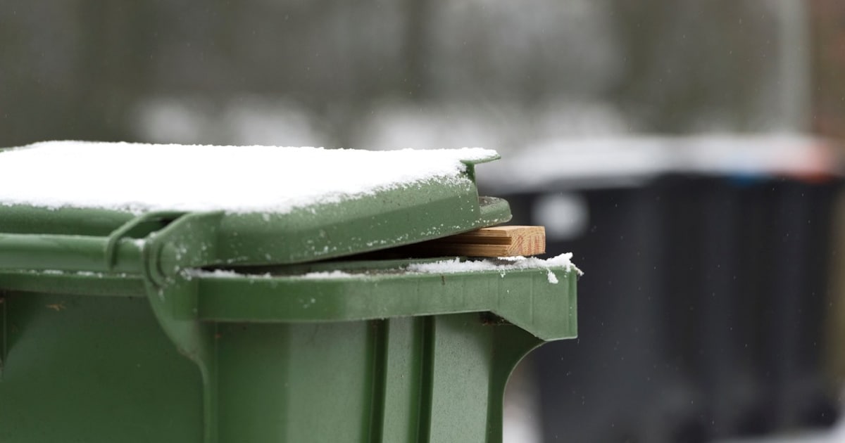 Afvalophaal in Baarn vertraagd door sneeuw