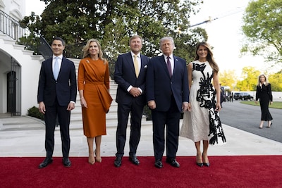 Donald Trump ontvangt koningspaar voor diner en overnachting in Witte Huis: ‘Zeer gerespecteerde mensen’