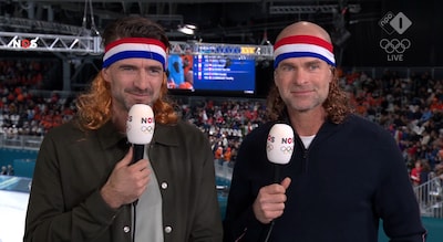 NOS-analisten duiken op als lookalike Jorrit Bergsma: ‘Weet niet of ik jullie nu nog serieuze vraag kan stellen’