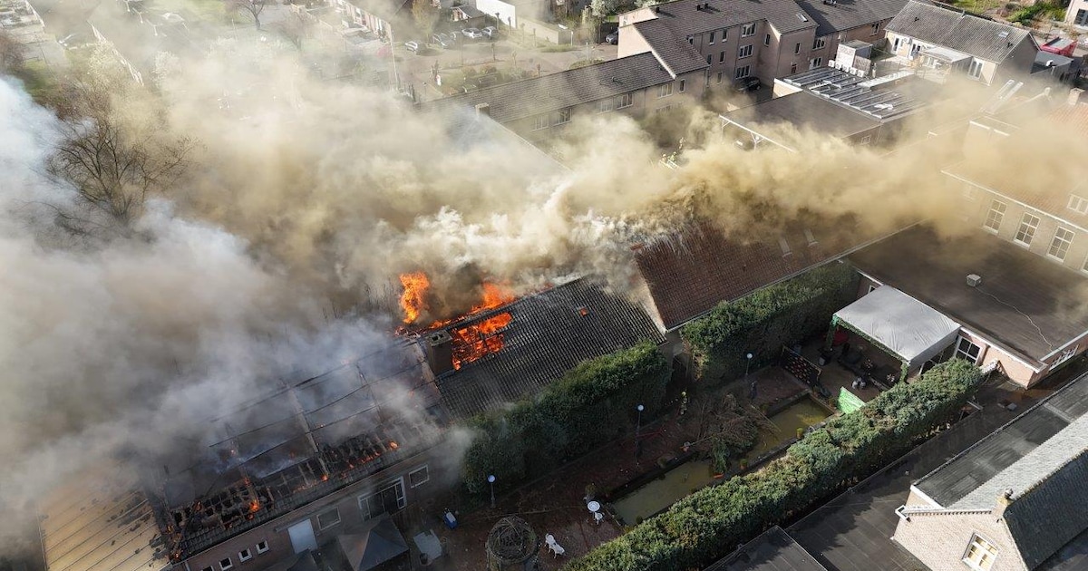 Zeer grote brand in Nuland: NL-Alert verstuurd door de vrijgekomen rook