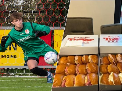Mex (16) na penaltykiller nu ook brunchheld: vader trakteert Jonge Kracht op TipTop-broodjes
