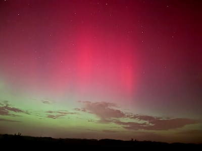 Wauw! Noorderlicht boven Ede zorgt voor magische beelden