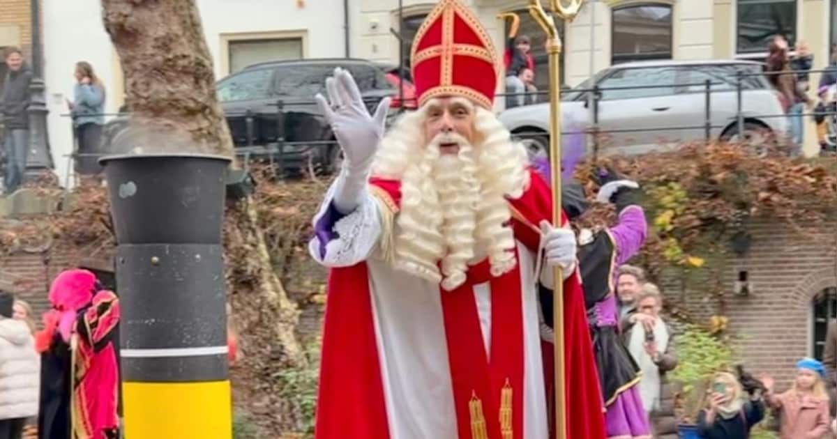 Video: zo werden Sinterklaas en de pieten verwelkomd in Utrecht