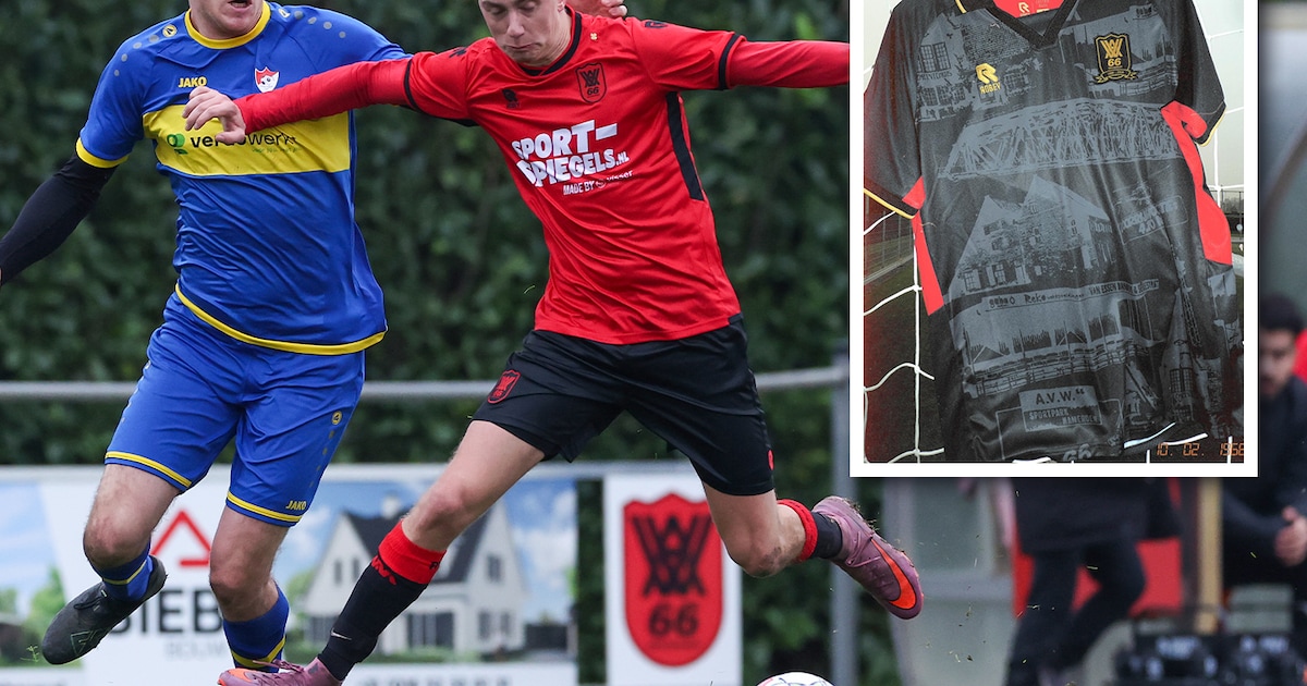 Van Westervoortse brug tot sportpark Hamerden: het verhaal achter het unieke AVW’66-jubileumshirt
