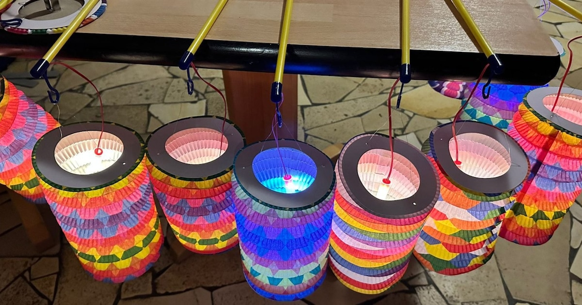 Lampionnenoptocht verlicht Asperen