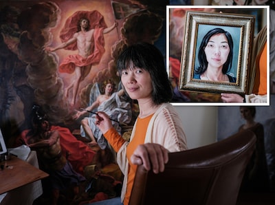 Yoyo schetst in tien minuten een portret, oefende 