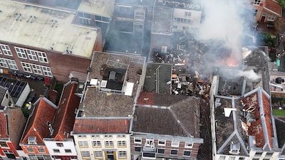 KIJK | Drone filmt ravage na zware explosies in centrum Utrecht