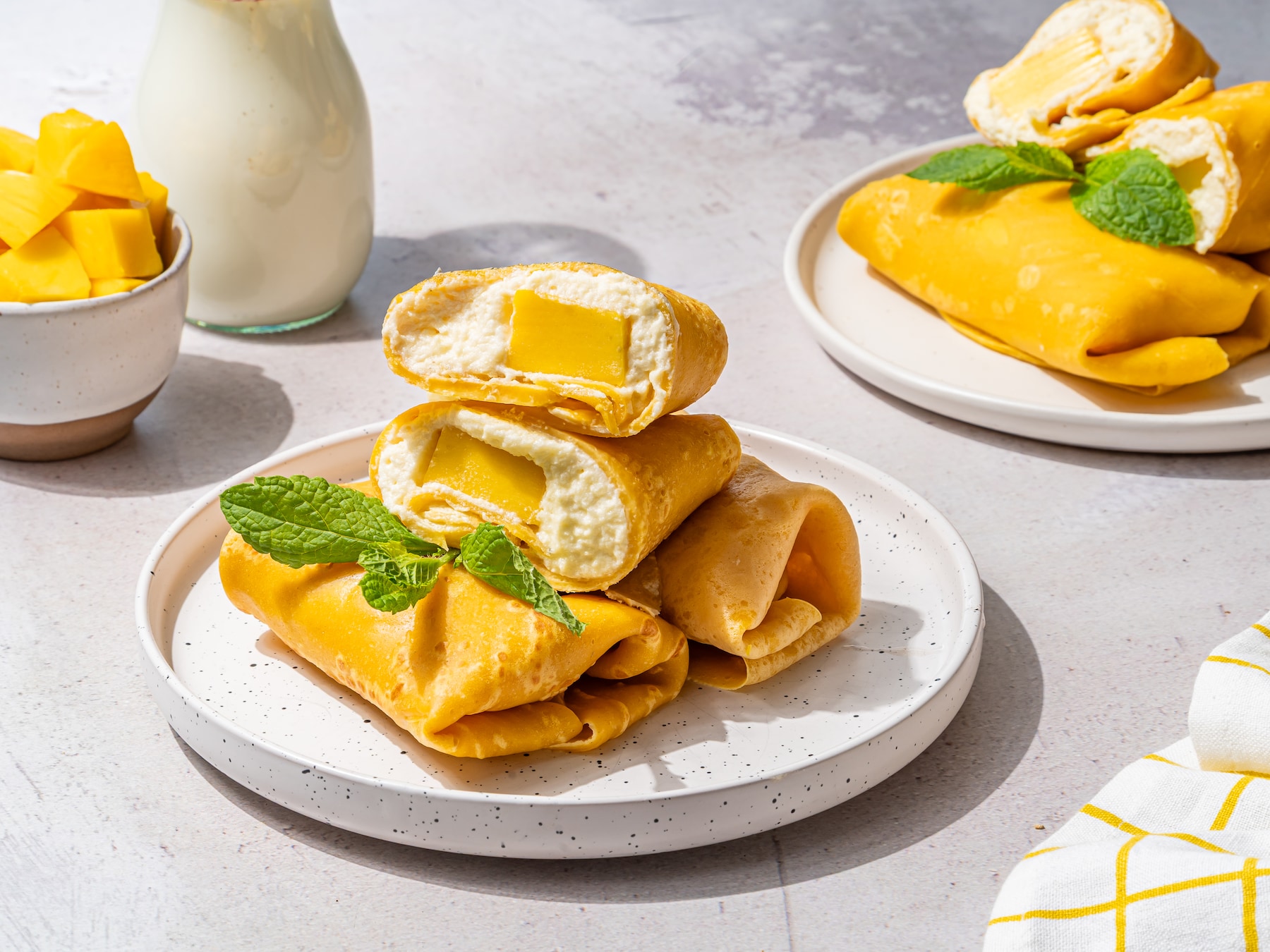 Wat Eten We Vandaag: Gevulde mango pannenkoeken