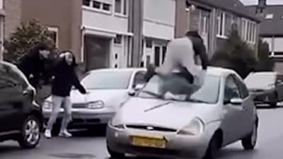 Autobestuurder van gefilmde aanrijding in Blerick verdacht van poging tot doodslag